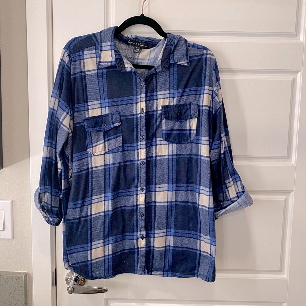 Blue flannel 1x